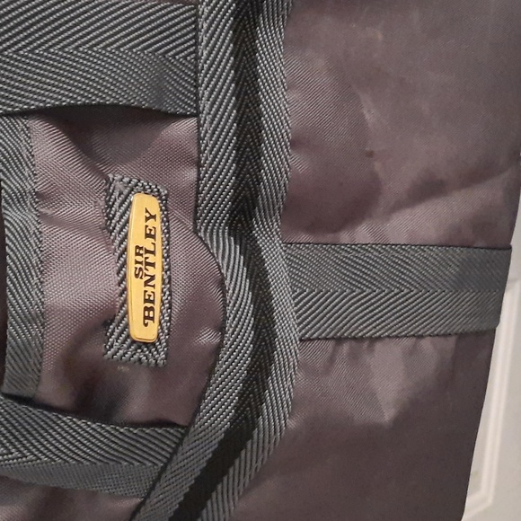 Sir Bentley tote bag 19"wide x 17". It is a brownish color - Picture 2 of 4